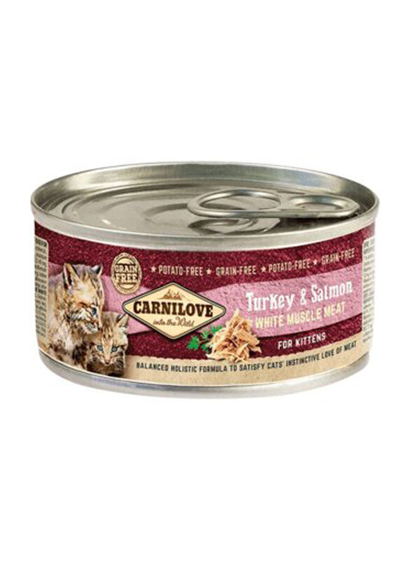 

Carnilove Turkey & Salmon Kittens Can Wet Food, 6 x 100g