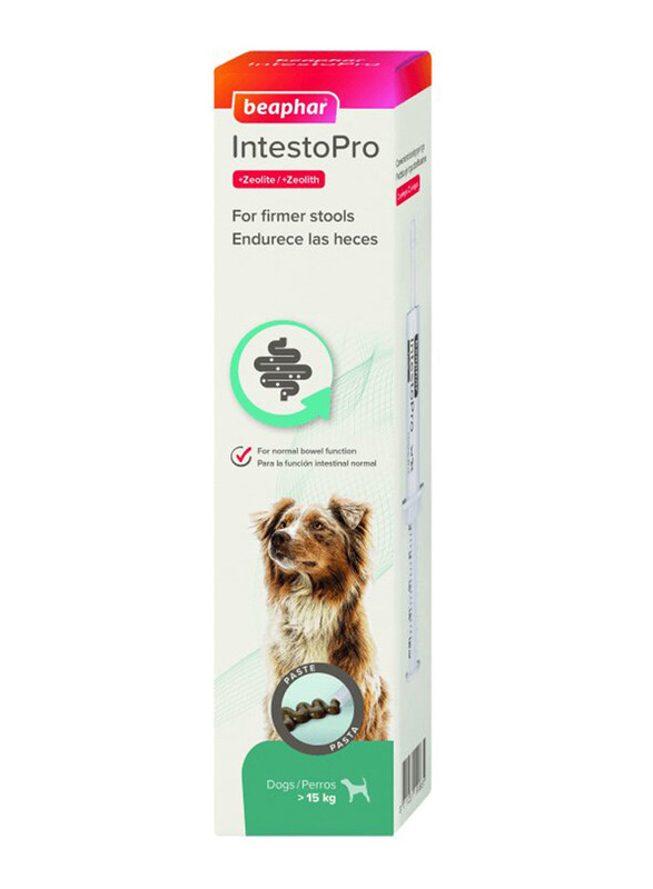 

Beaphar Intestopro Anti Diarrhoea Paste Syringe for Large Dog, 2 x 20ml, Multicolour