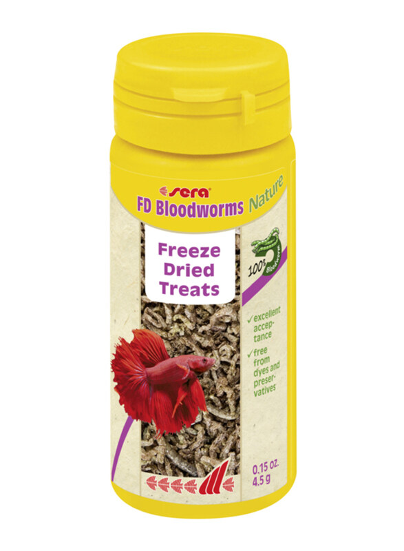 

Sera FD Bloodworms Nature Fish Food, 250ml, 4.5g