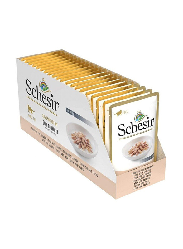 

Schesir Jelly Tuna with Salmon Wet Cat Food, 10 x 85g