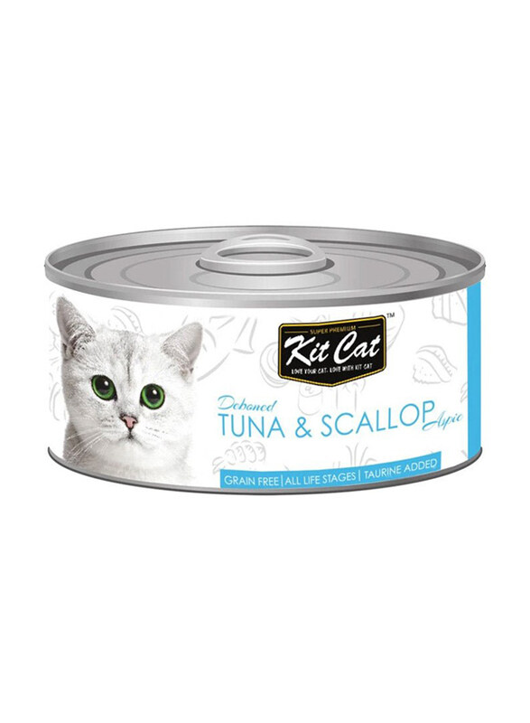 

Kit Cat Tuna Scallop Wet Cat Food, 6 x 80g
