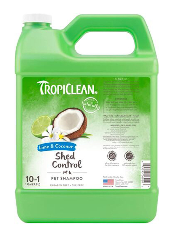 

TropiClean Lime & Coconut Shed Control Shampoo for Pets, 1 Gallon