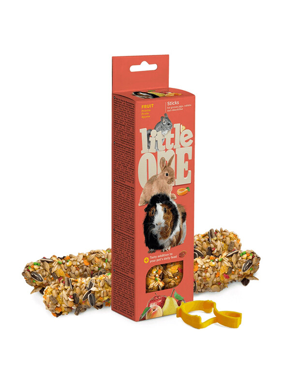 

Little One Sticks With Fruit Dry Food for Guinea Pigs, Rabbits, Degus And Chinchillas, 2 x 60g