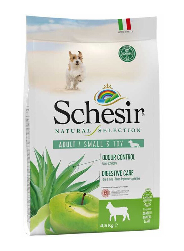 

Schesir Natural Selection Adult Small And Toy Dry Food with Lamb, 2.24Kg