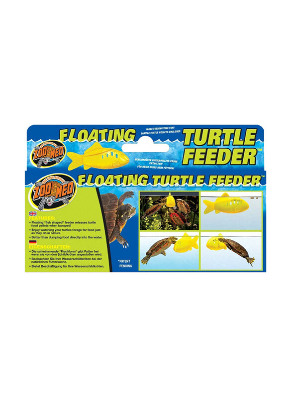 

Zoomed Floating Turtle Feeder, Yellow