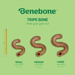 Benebone Beef Tripe Bone Dog Dry Food, Small