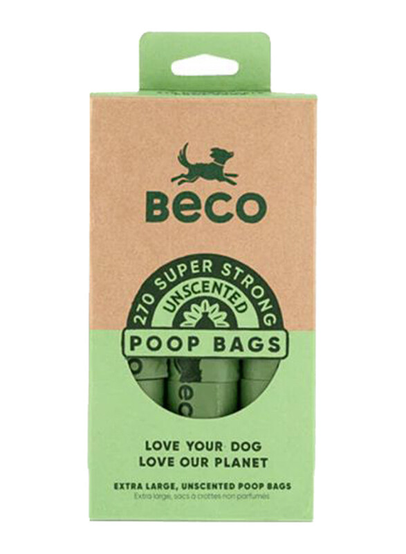 

Beco Unscented Poo Bags, 270 Piece, Green