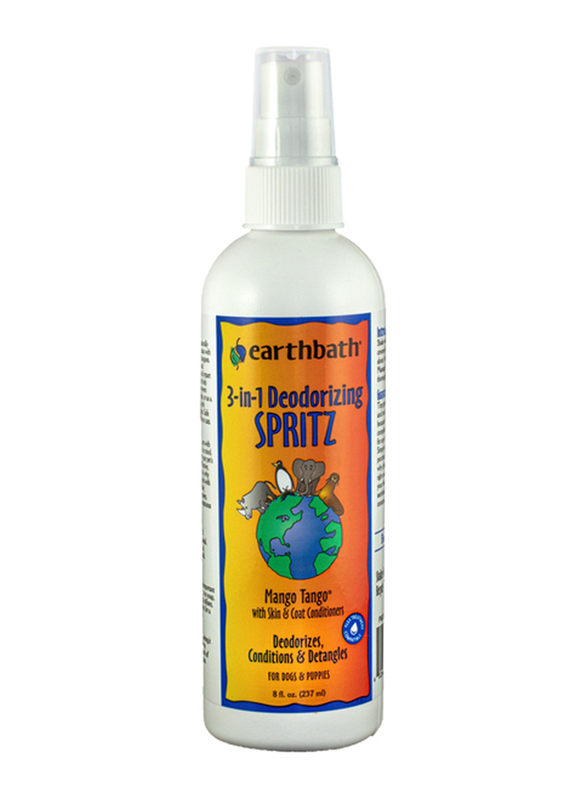 Earthbath Mango Tango 3-in-1 Deodorizing Spritz Skin & Coat Conditioners, 8oz