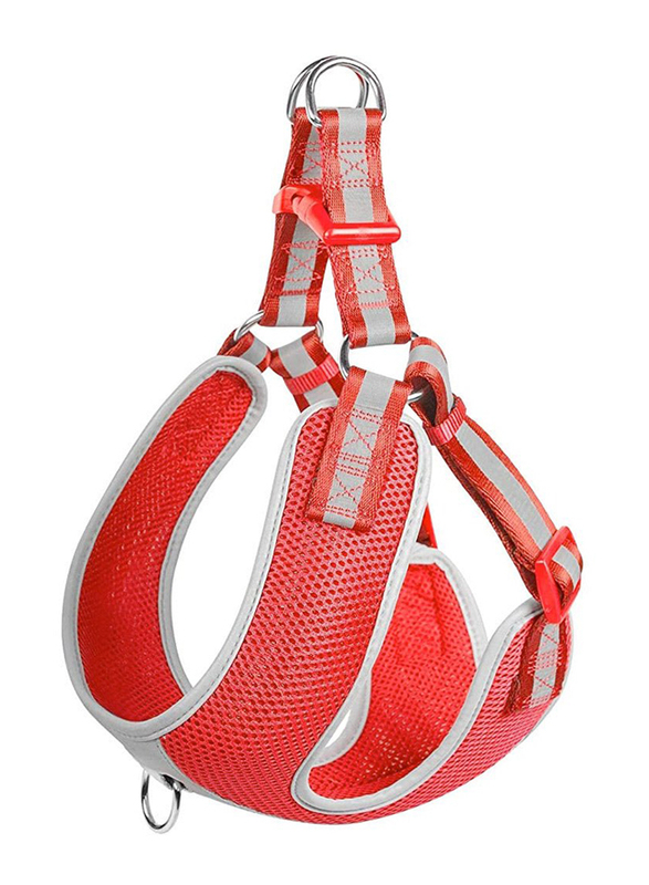 Fida Step-In Dog Reflective Harness, Large, Red