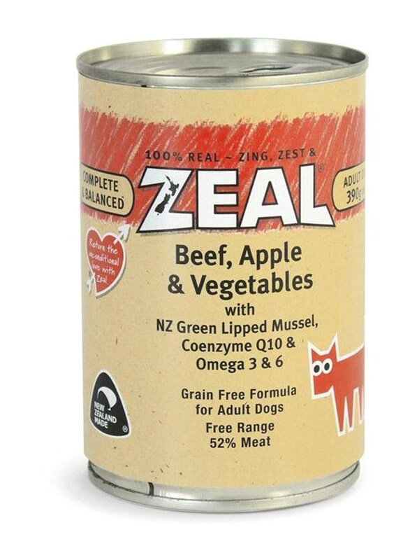 

Zeal Beef & Vegetables Canned Wet Dog Food, 390g