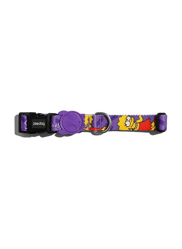 

Zee.Dog Lisa Simpson Collar, Small, Purple