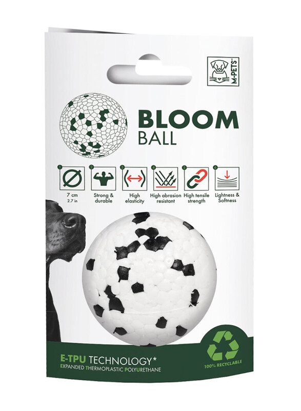 

M-Pets Bloom Ball II Dog Toy, White