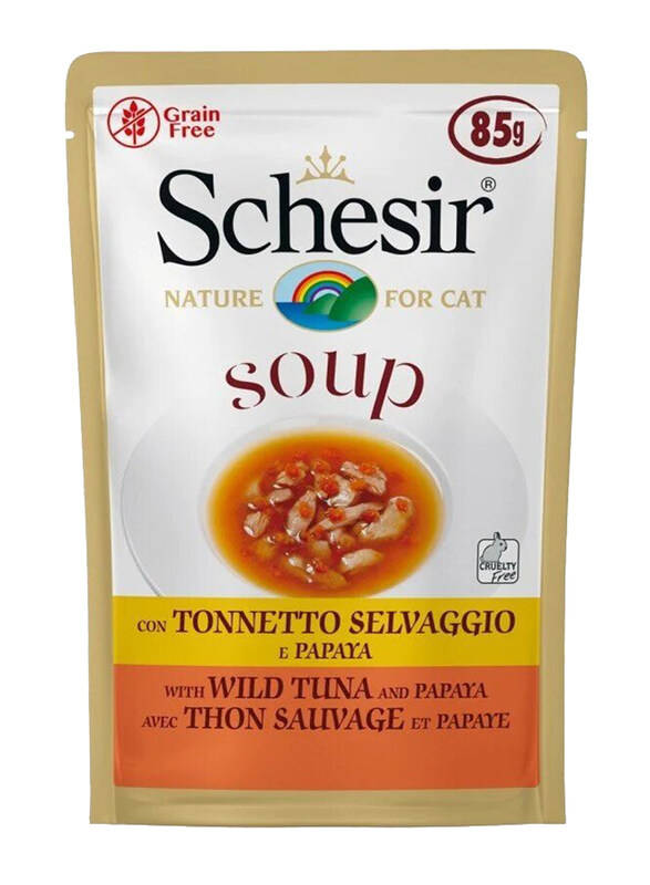 

Schesir Wild Tuna & Papaya Wet Cat Food, 10 x 85g