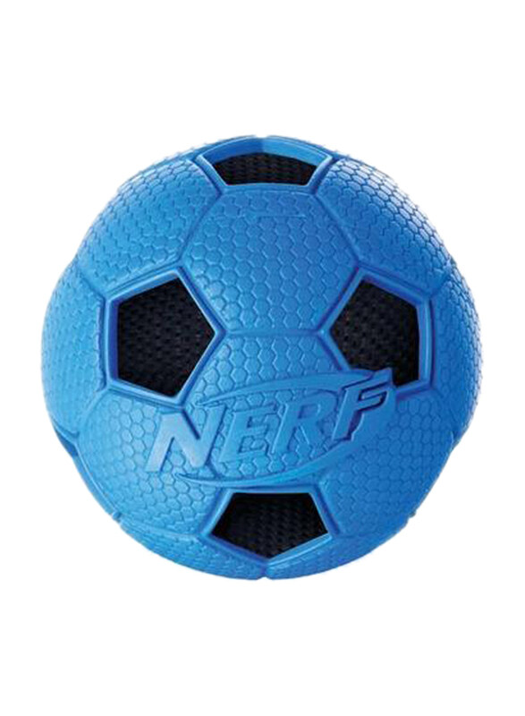 

Nerf Dog Soccer Crunch Squeak Ball, Small, Blue