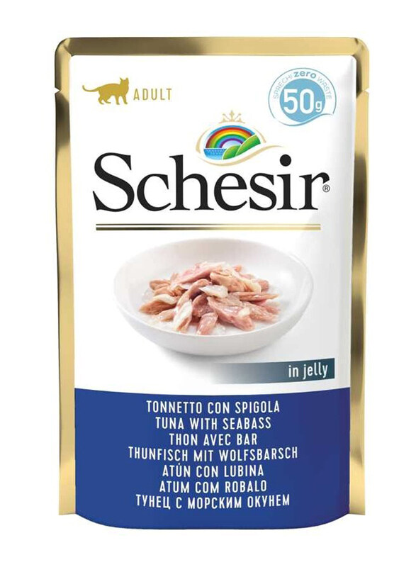 

Schesir Tuna with Seabass Wet Cat Food, 15 x 50g