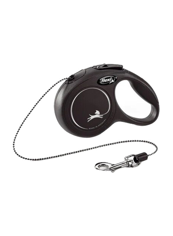 Flexi New Classic Cord Cat Leash, Extra Small, 3m, Black