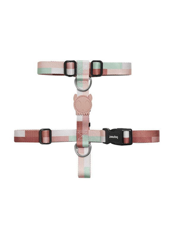 

Zee.Dog Laguna H-Harness for Dog, Medium, Red/Green