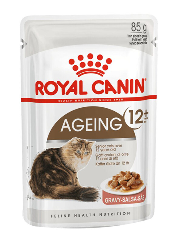 

Royal Canin Feline Health Nutrition Ageing +12 Gravy Wet Cat Food, 6 x 85g