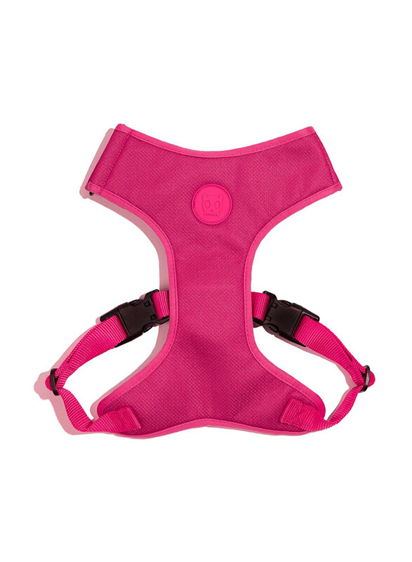 Zee.Dog Led Adjustable Air Mesh Harness, Small, Pink