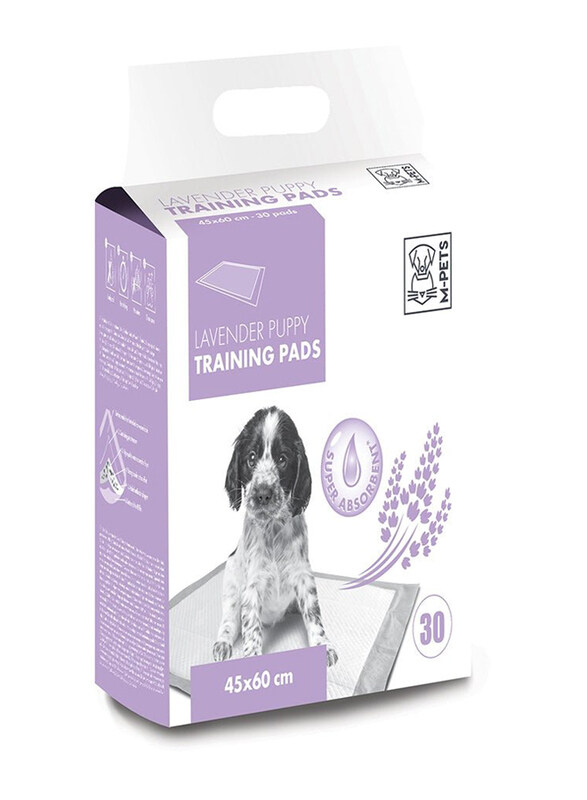 

M-Pets Lavender Training Pads, 45 x 60cm, 30 Pieces, White
