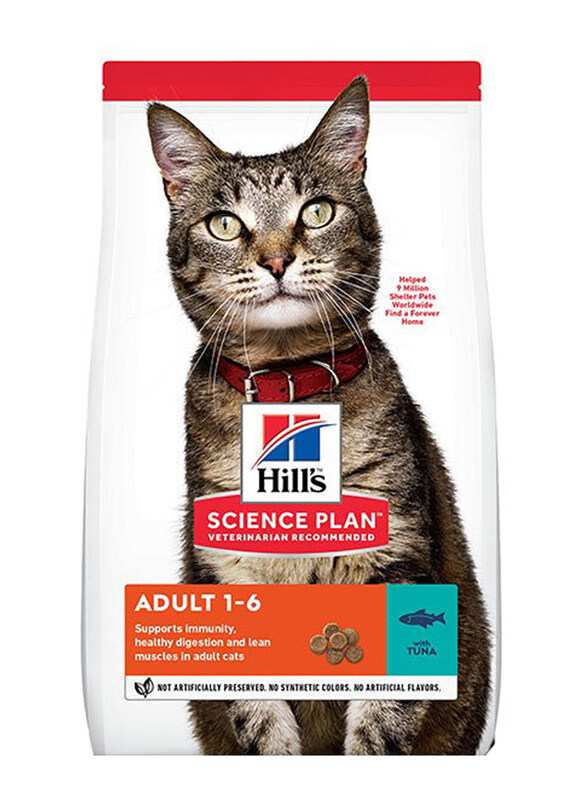 Hill's Science Plan Adult Dry Cat Food with Tuna, 1.5 Kg