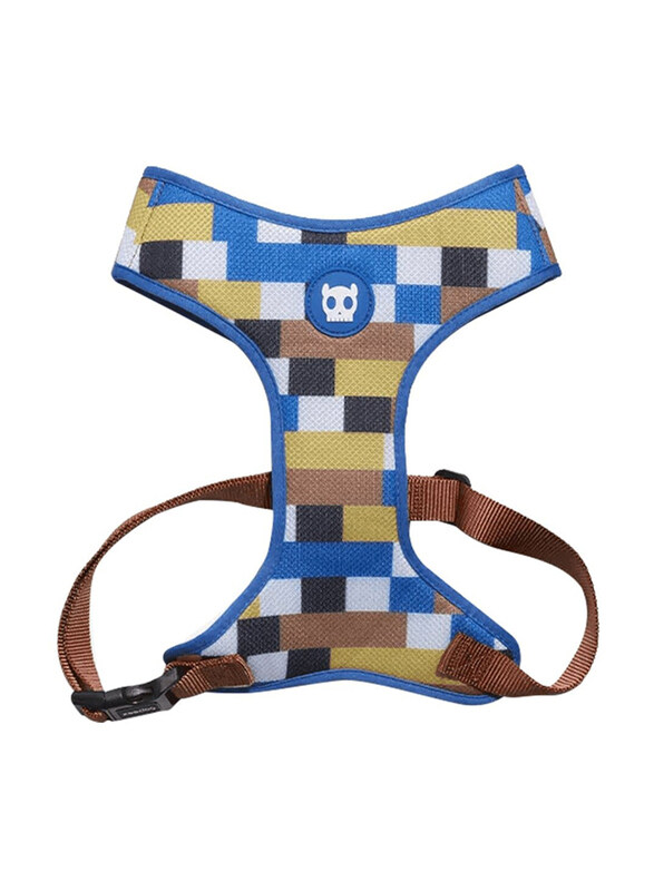 

Zee.Dog Blocks Air Mesh Harness for Dog, Large, Multicolour