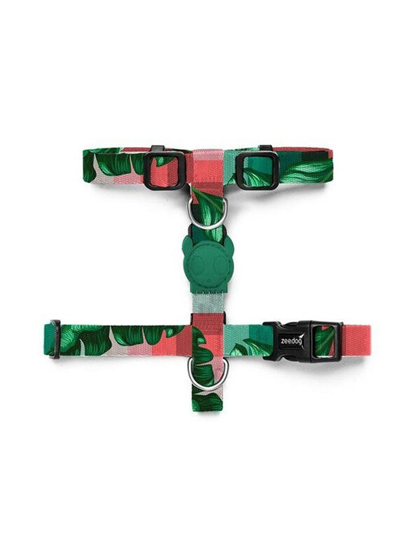 

Zee.Dog Bali Simpson H-Harness for Dog, Medium, Green