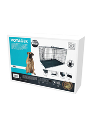 M-Pets Voyager Wire Crate for Dogs, XX-Large, Black