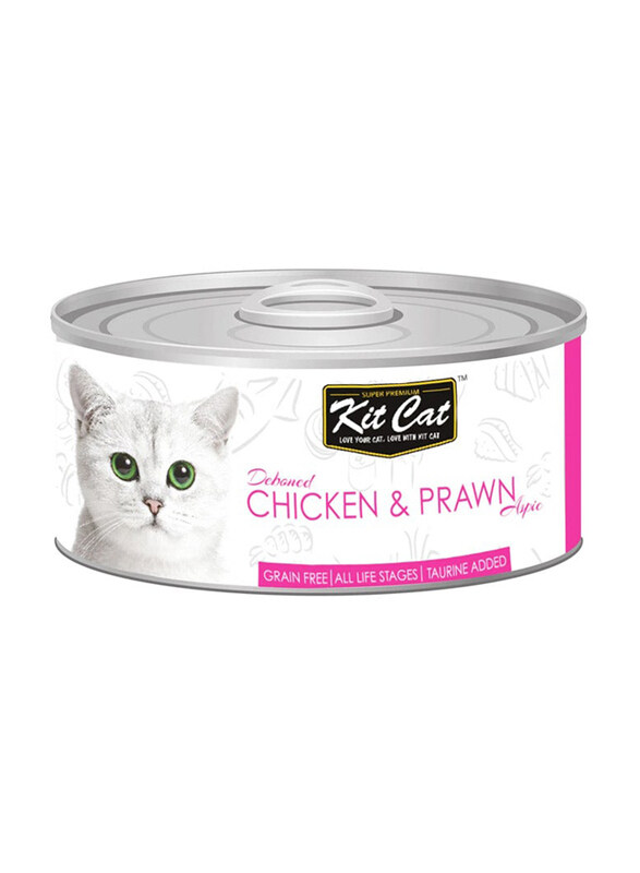 

Kit Cat Chicken & Prawn Cat Wet Food, 6 x 80g