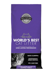 World's Best Cat Litter Lavender Scented Multiple Cat Clumping, 12.70 Kg, Black/Lavender