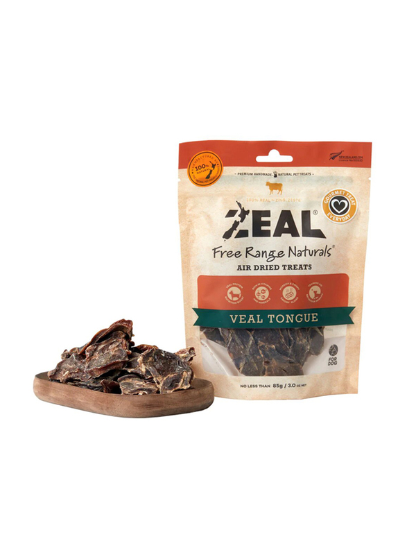 Zeal Veal Tongue Treats Dog Dry Food, 85g
