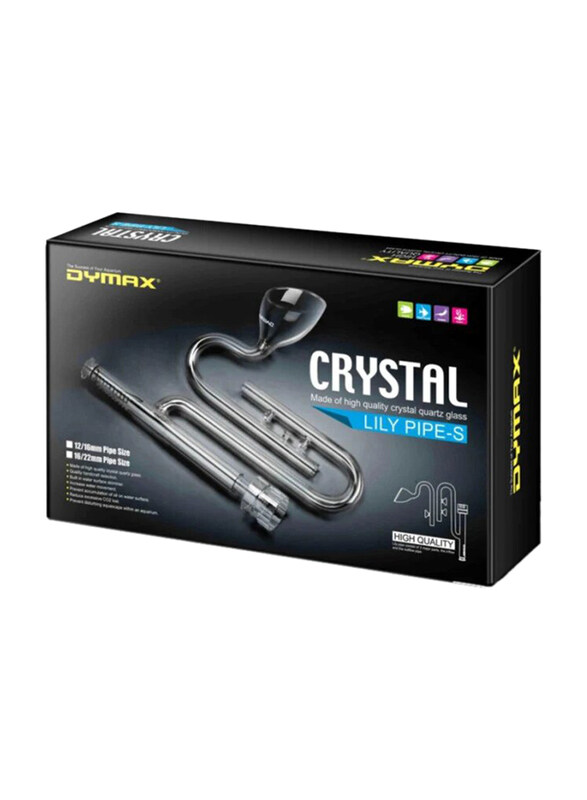 

Dymax Crystal Lily Pipe with Surface Skimmer, 16/22mm, Clear