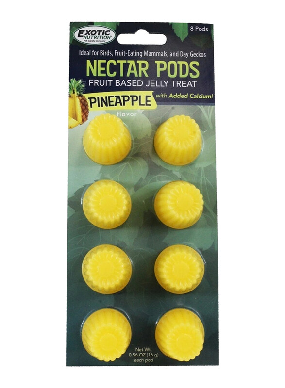 

Exotic Nutrition Pineapple Flavour Nectar Pods Small Animals Wet Food, 8 Pieces