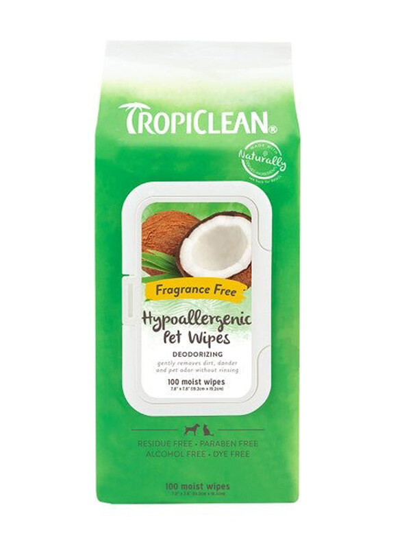 

TropiClean Hypo Allergenic Wipes, Green