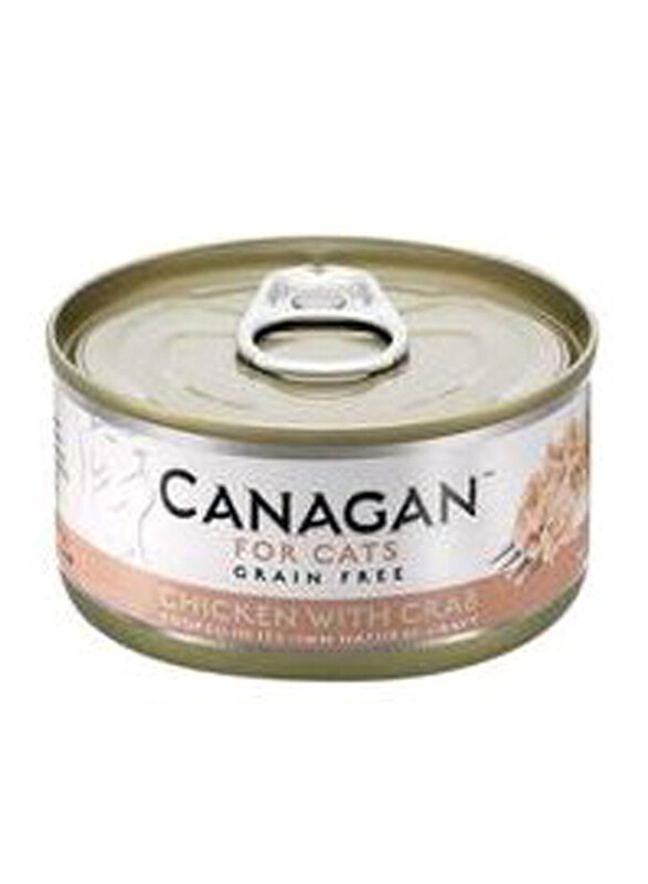 

Canagan Chicken with Crab Cat Tin Wet Food, 3 x 75g