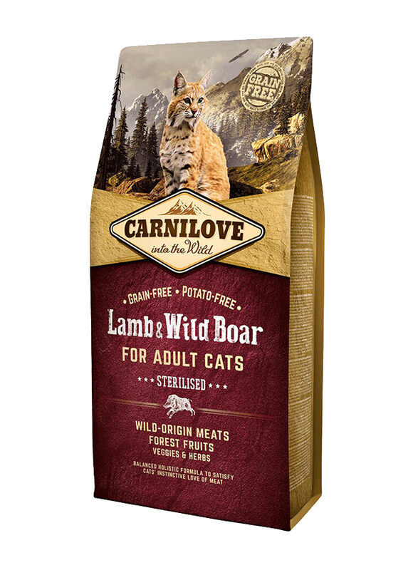 

Carnilove Lamb & Wild Boar Adult Dry Cat Food, 6 Kg