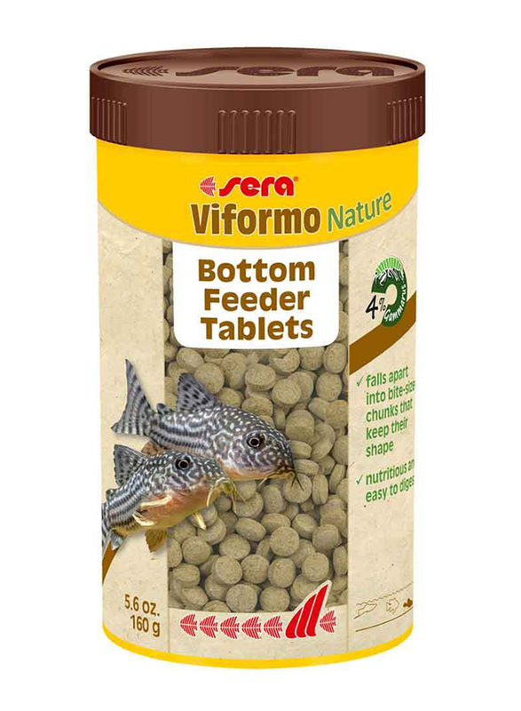 Sera Viformo Nature Bottom Feed Tablets, 250ml, 160g