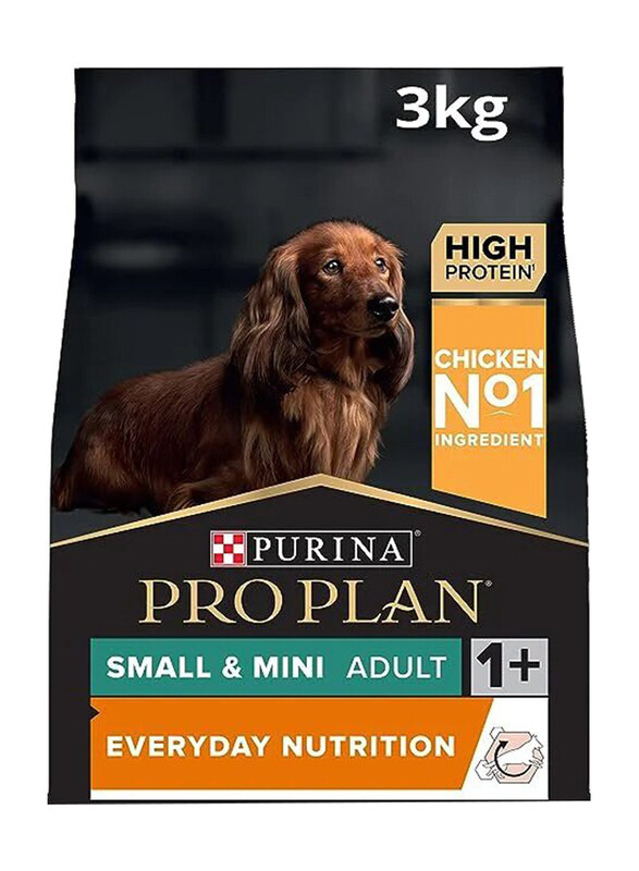 Purina Pro Plan Chicken Flavor Small & Mini Adult Dog Dry Food, 3 Kg