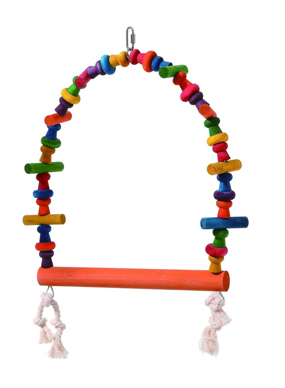 

Coollapet Birds Wooden Blocks Arch Swing, Large, Multicolour