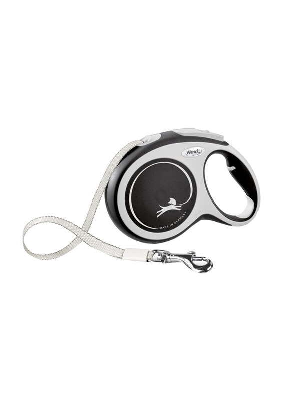 

Flexi New Comfort Tape Safety Dogs Leash, Large, 8m, Black