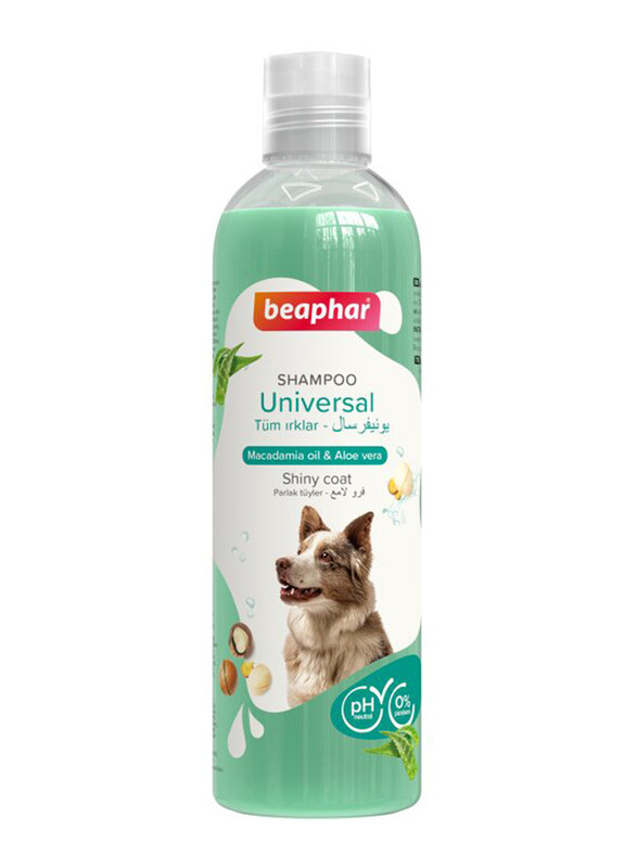 

Beaphar Shampoo Universal Macadamia Oil & Aloe Vera for Dogs, 250ml, Green