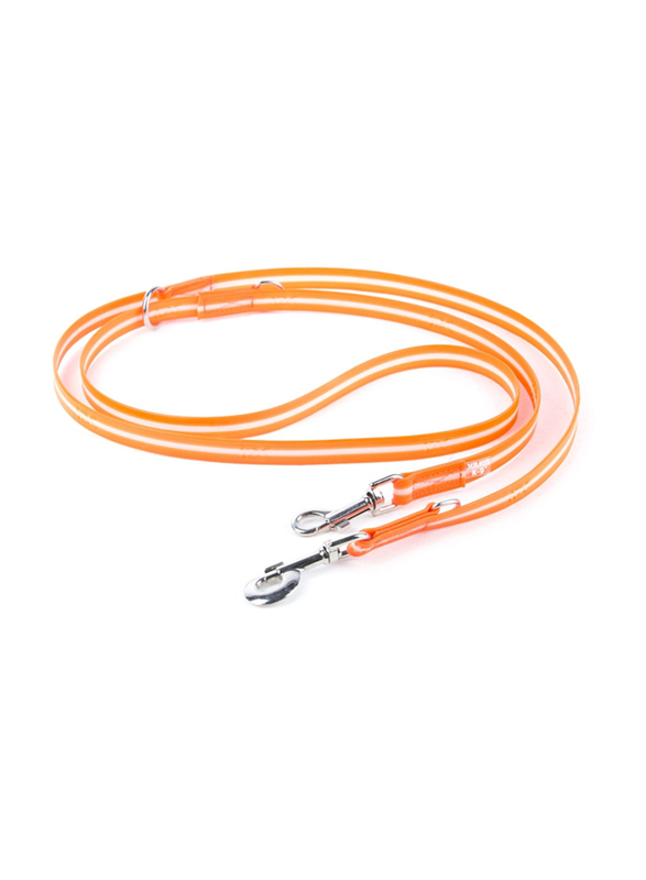 Julius-K9 IDC Lumino Adjustable Leash, W1.9cm x L2.2 Meter, Orange
