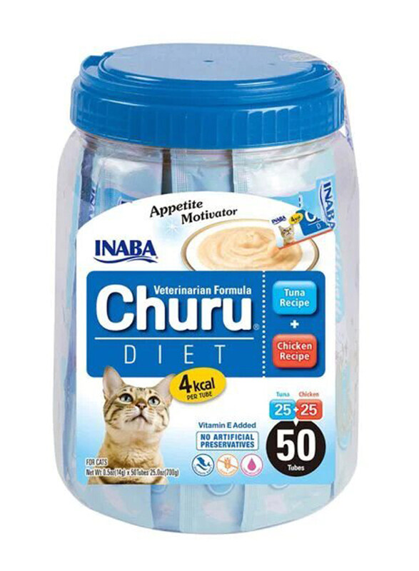 

Inaba Churu Diet Tuna Recipe + Chicken Recipe Treats Cat Wet Food, 50 Pieces