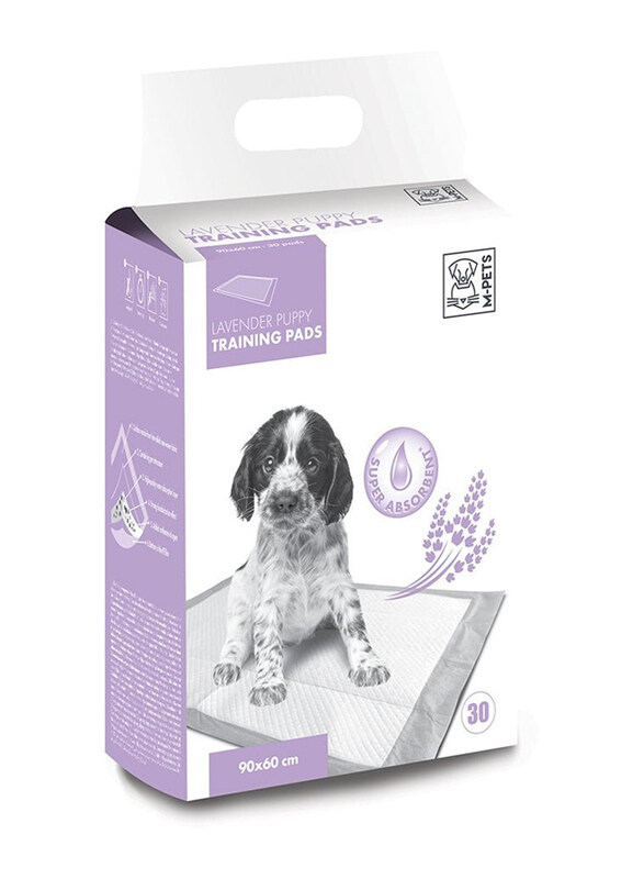 

M-Pets Lavender Training Pads, 90 x 60cm, 30 Pieces, White