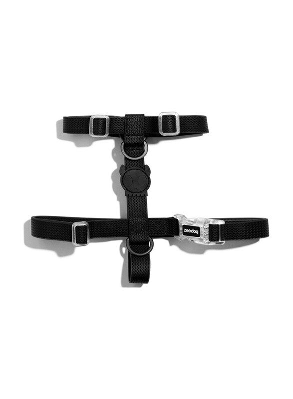 

Zee.Dog Neopro H-Harness for Dog, Small, Black