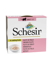 Schesir Broth Chicken Wet Cat Food, 7 x 70g