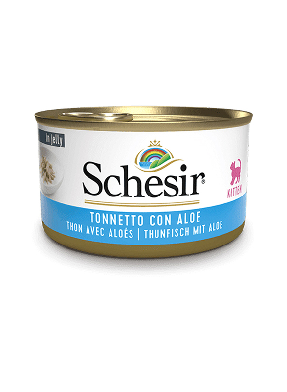 Schesir Tuna With Aloe Kitten Wet Food (Can), 7 x 85g