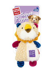 Gigwi Suppa Puppa Lion Squeaker/Crincle Inside Toy, Multicolour