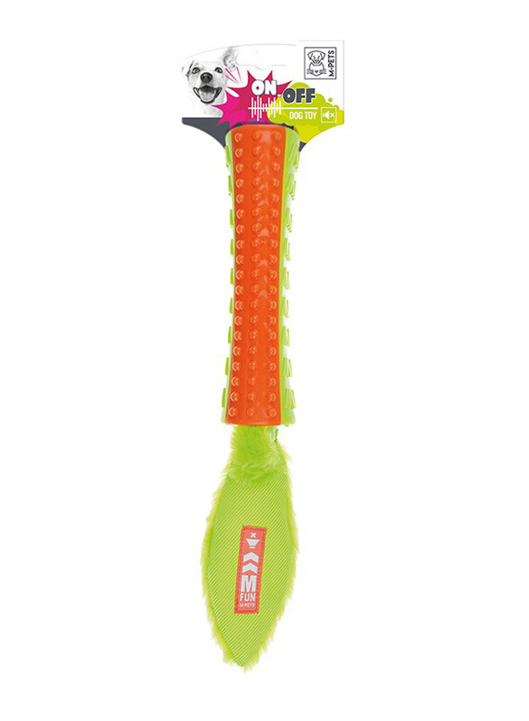 

M-Pets On & Off Funsty Dog Toy, Orange/Green