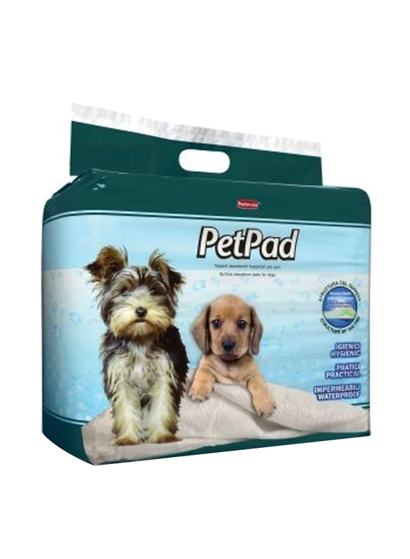 Padovan Pet Pad for Dogs, 60 x 90cm, 40 Pieces, White
